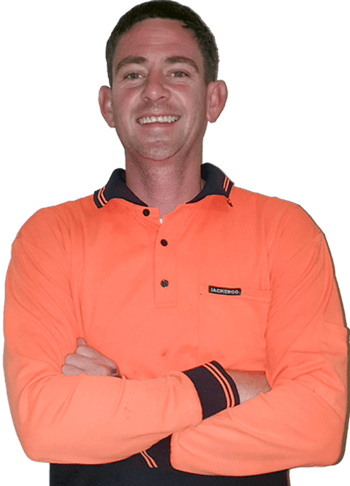 Steve all owner of SB pro Clean in high vis uniform