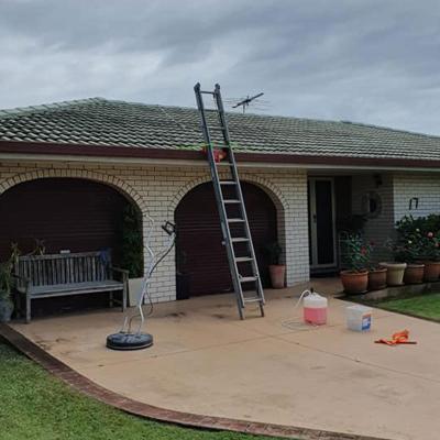 Ladder outside Brisbane home