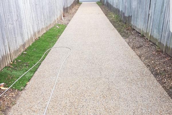 Clean pathway after pressure cleaning